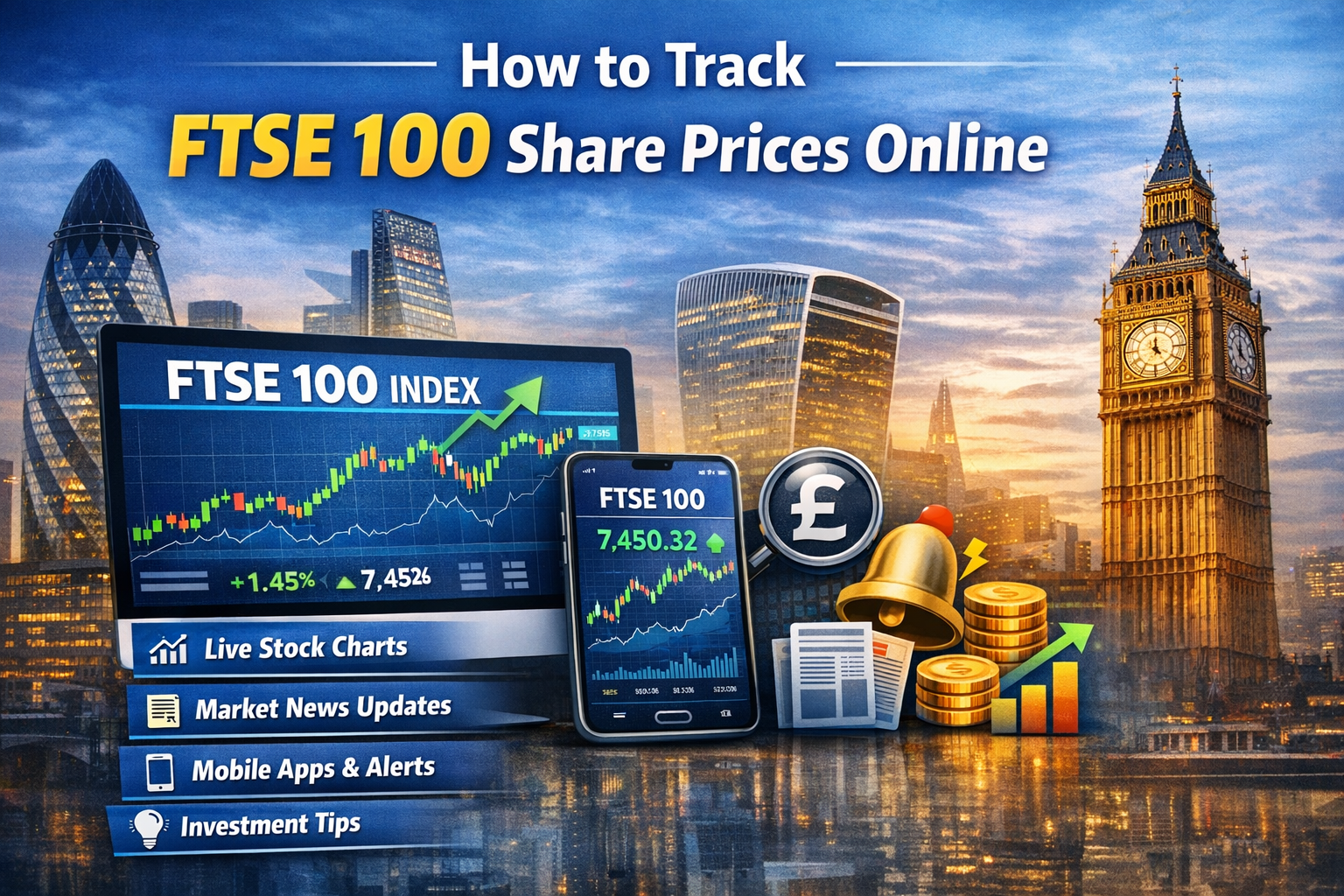 How to Track FTSE 100 Share Prices Online