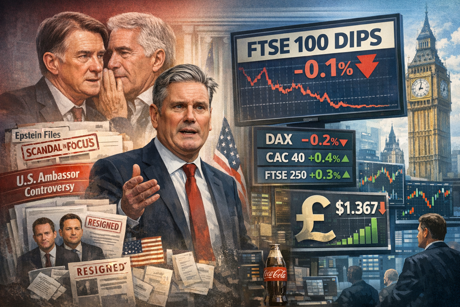 FTSE 100 Dips as Keir Starmer Faces Political Scrutiny